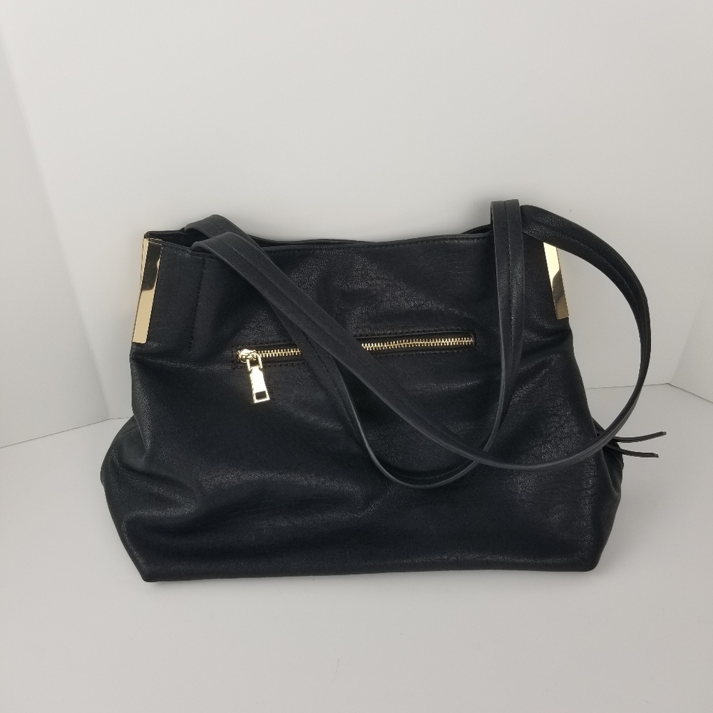 Madison West Shoulder Bag Satchel Black Purse - Picture 2 of 7